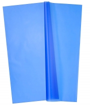 Изображение товара Однотонная матовая пленка для цветов синяя в листах 20 шт.